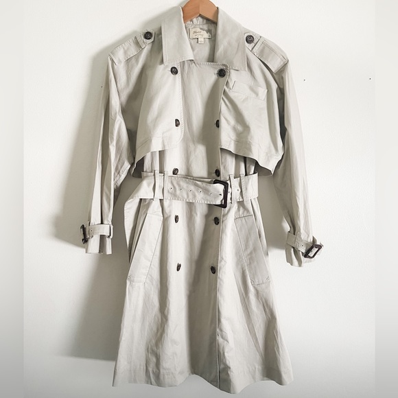 Elizabeth and James Jackets & Blazers - Elizabeth and James Trench Coat Size 0 Convertible Vintage